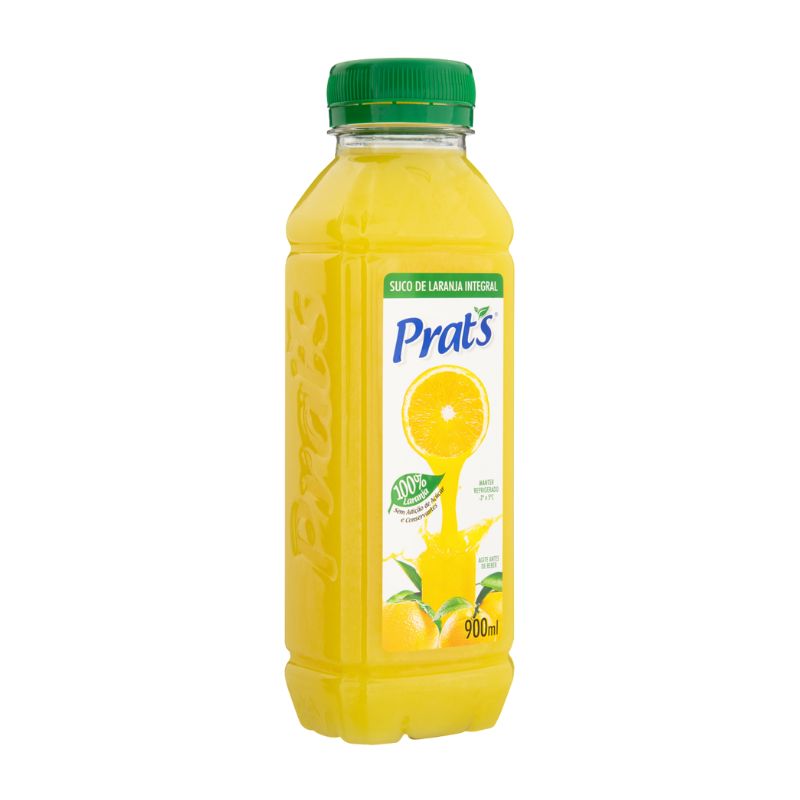Suco Integral Laranja Prat's Garrafa 900ml