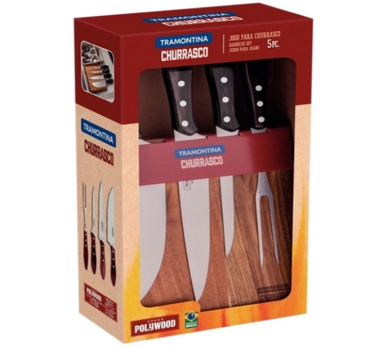 JOGO TRAMONTINA CHU INOX POLY TAB MAGN