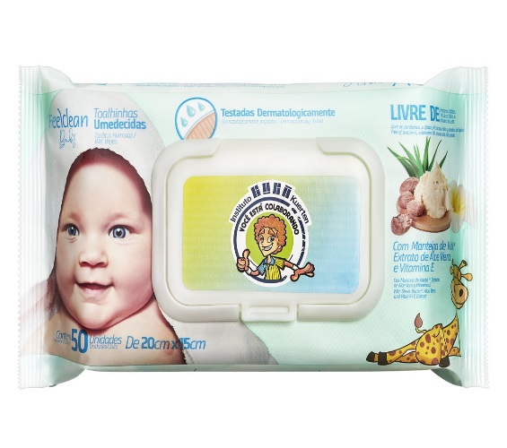 Toalha Umedecida Feelclean Baby Pacote 50 Unidades