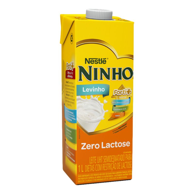 Leite Ninho Semidesnatado Zero Lactose 1LT