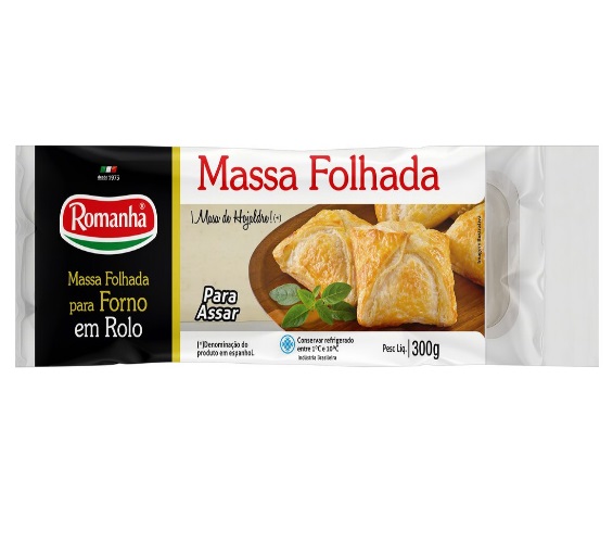 Massa Romanha Folhada Rolo 300g