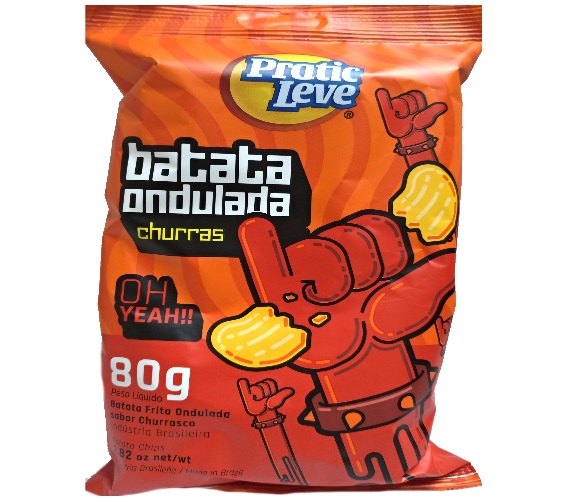 Batata Pratic Leve Ondulada Churras 80g