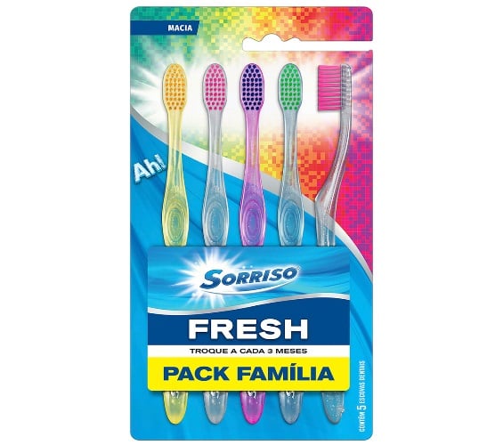 Pack Escova Dental Média Colgate Colors 5 Unidades