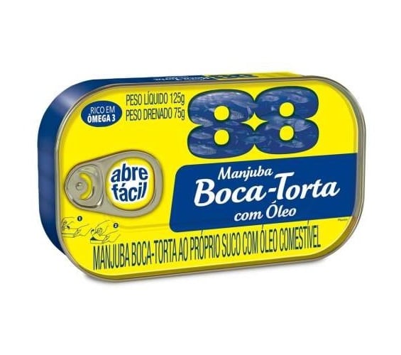 Sardinha Manjuba 88 Boca Torta Oleo 125g