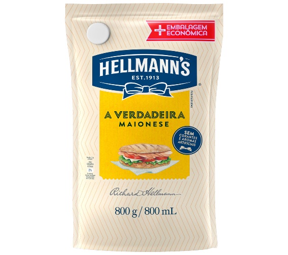 Maionese Hellmann's Sachê Embalagem Econômica 800g