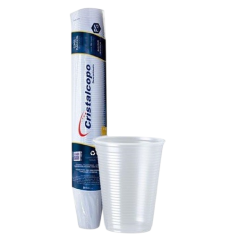Copo Descartável CristalCopo Branco 180ml 100UN