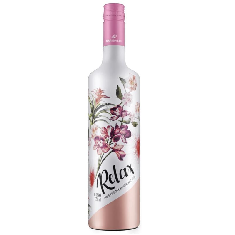 Vinho Brasileiro Rosé Frisante Suave Relax 750ml