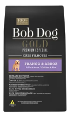Ração Bob Dog Premium Filhote sabor Frango com Arroz 1KG