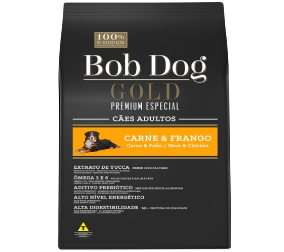 RACAO BOB DOG GOLD PREM FRG/CARNE  -1X1 15KG
