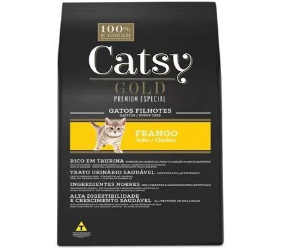 Ração Catsy Gold Filhote sabor Frango 1KG