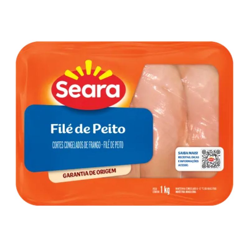 Filé de Peito de Frango Seara Bandeja 1KG