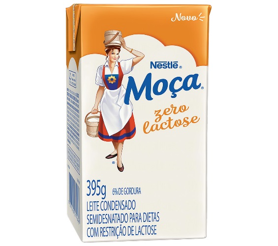 Leite Condensado Semidesnatado Zero Lactose Nestlé Moça Caixa 395g