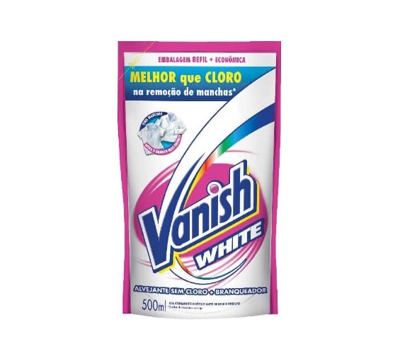 Tira Manchas Gel Multiuso Vanish Crystal White Sachê 500ml Refil