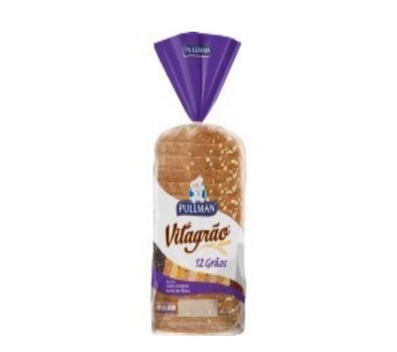 Pão Pullman 100% Integral 12 Grãos 450g