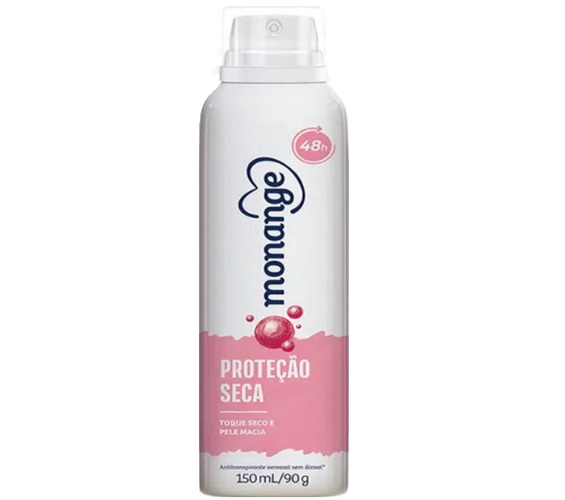 Desodorante Aerosol Monange Proteção Seca 90g