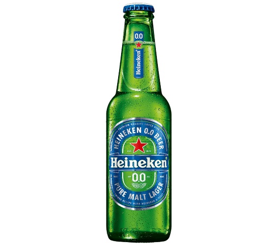 Cerveja Lager Premium Puro Malte Zero Álcool Heineken Garrafa 330ml