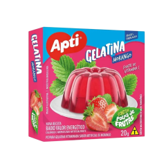 Gelatina Apti Sabor Morango 20g