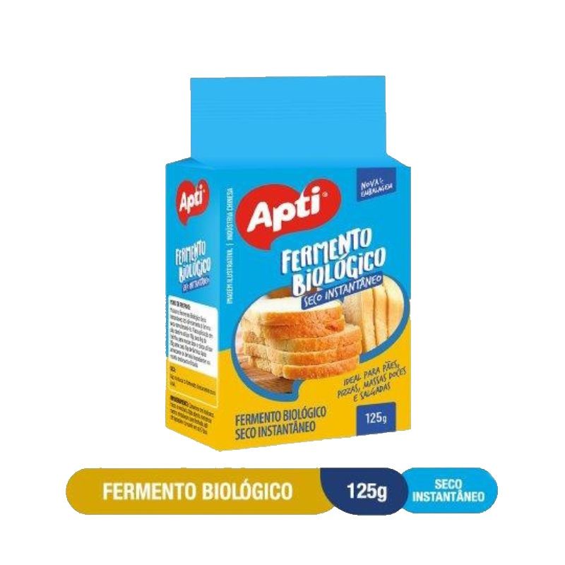 Fermento Apti Biologico Seco Instantâneo 125g