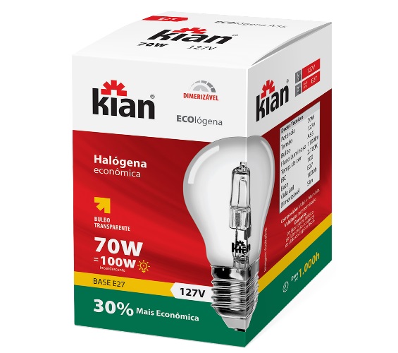 LAMPADA KIAN HALOGENA 70W 127V