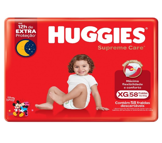 Fralda Huggies Supreme Care XG 58 Un