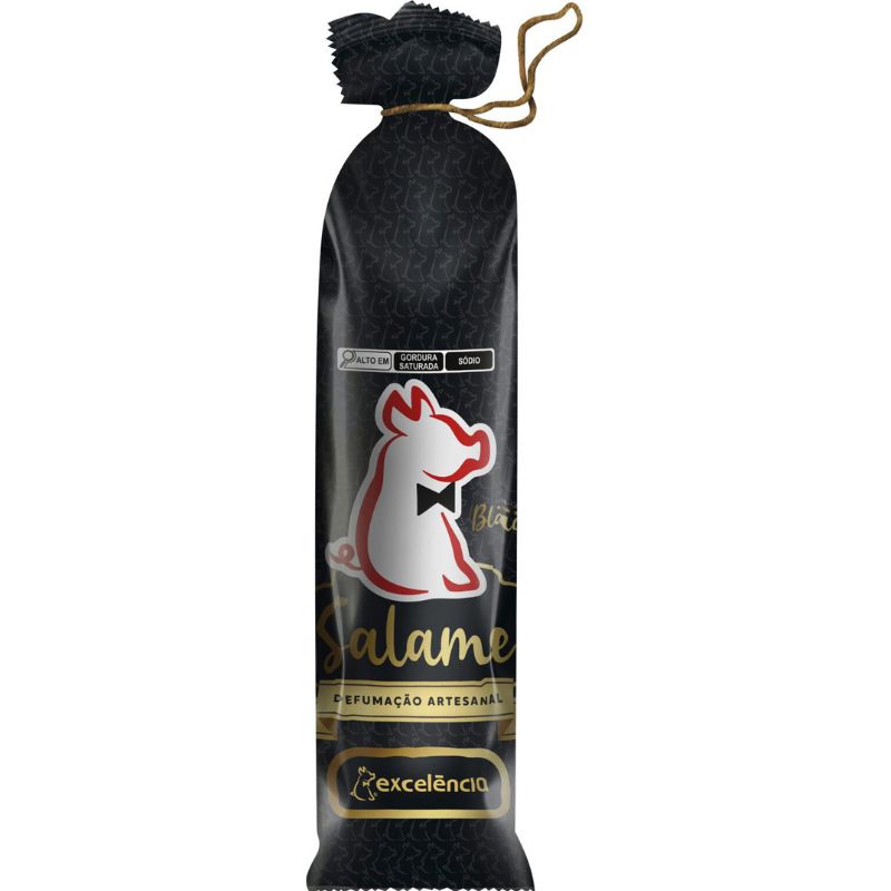 Salame Excelencia Black Defumada Artesanal Kg