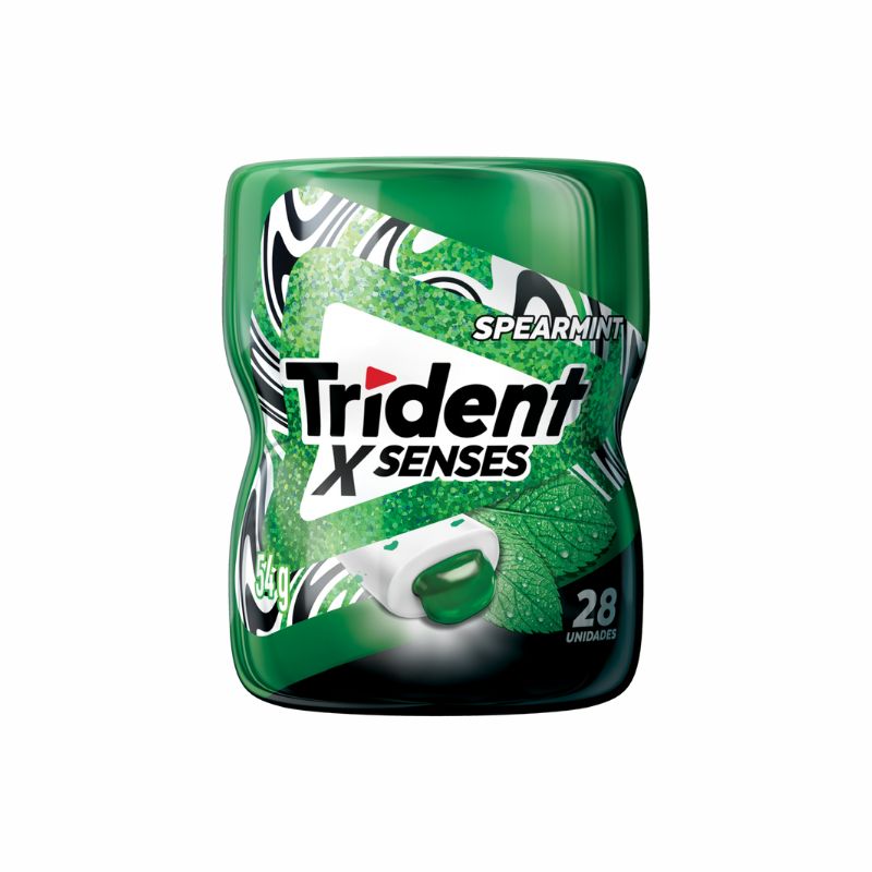 Goma Mascar Trident X Senses Spearmint 54g
