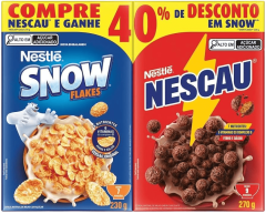 Cereal Nestlé Nescau 210g + Snow Flakes 230g