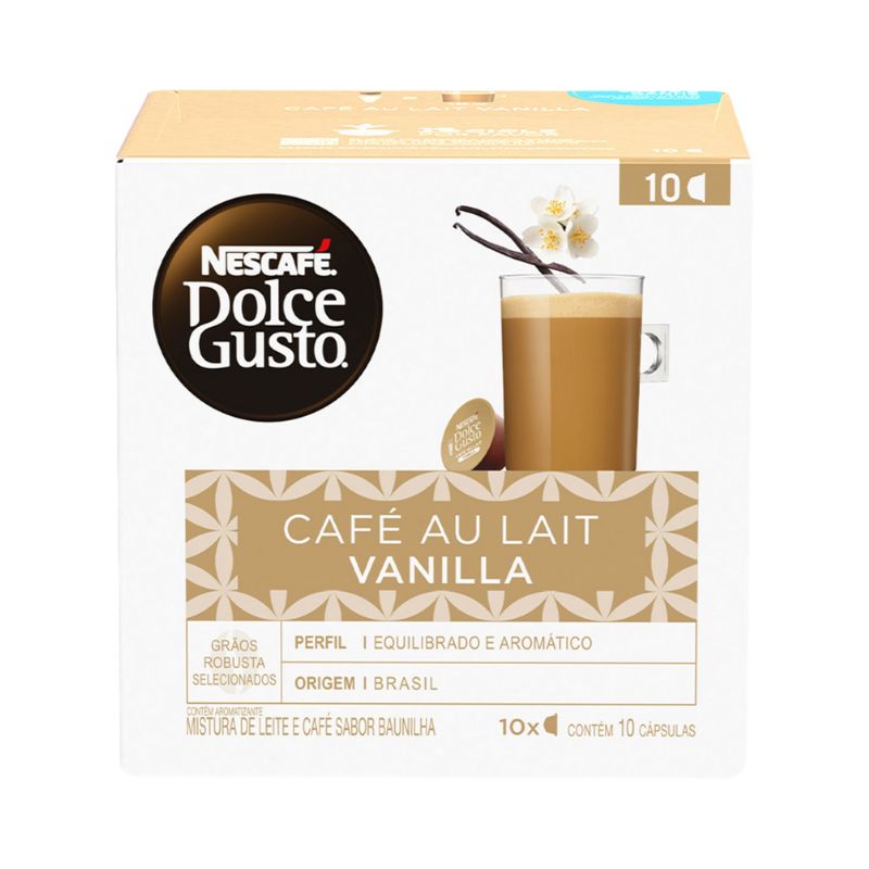 Nescafé Cápsula Dolce Gusto Café Au Lait Vanilla 10un