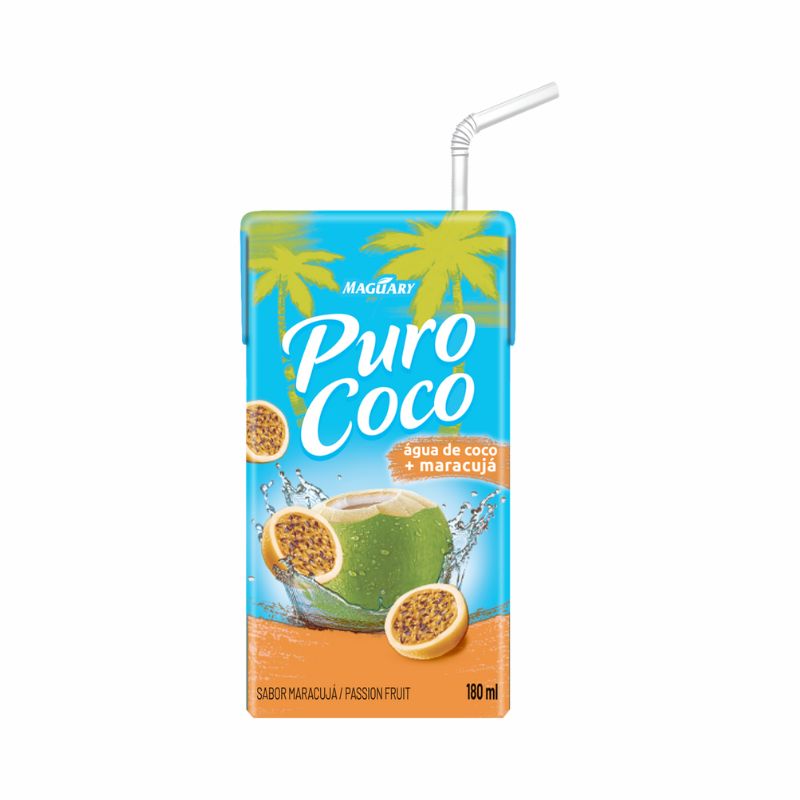 Água De Coco + Maracujá Puro Coco 180ml