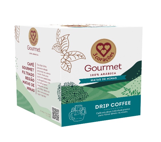 Café 3 Corações Gourmet Minas Drip Coffe 10g