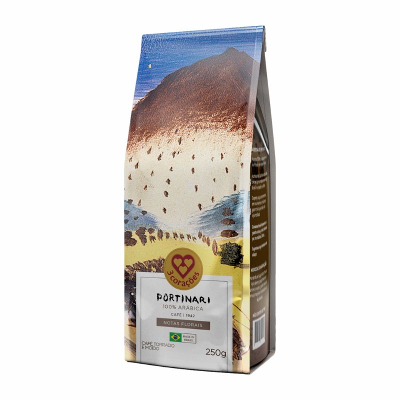 Café 3 Corações Torrado e Moído Portinari 1942