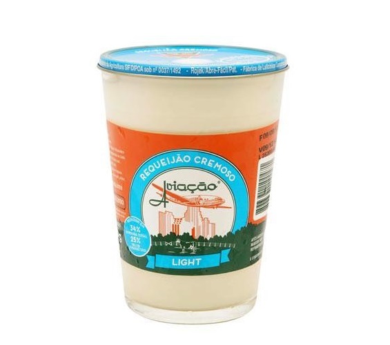 Requeijão Aviação Light Copo 250g