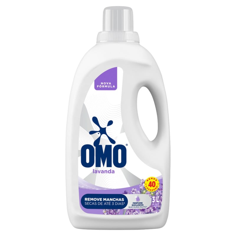 Lava Roupas Líquido Omo Lavanda 3L