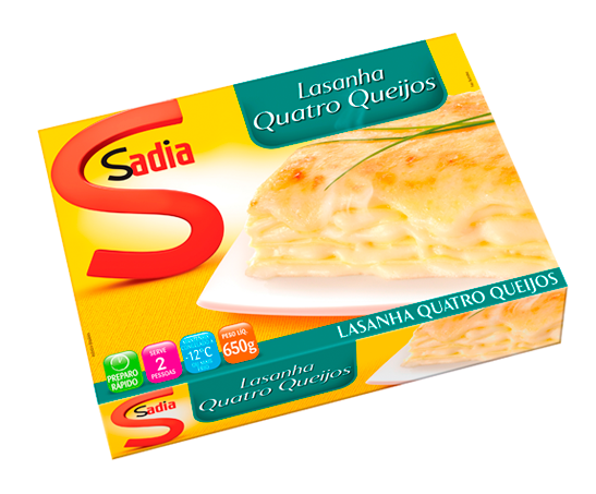 LASANHA SADIA 4 QUEIJOS - 1X1 600G