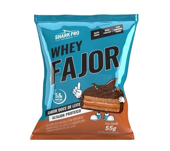 Alfajor Shark Pro Wheyfajor Doce de Leite 55g