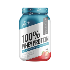 Suplemento Alimentar Shark Pro 100% Whey sabor Morango 900g