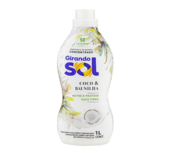 Amaciante Girando Sol Concentrado Coco & Baunilha 1L