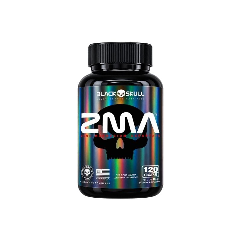 Suplemento Alimentar Black Skull ZMA 120 Cápsulas 45g