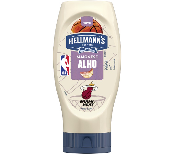 Maionese Hellmann's Alho NBA Miami Heat 335g