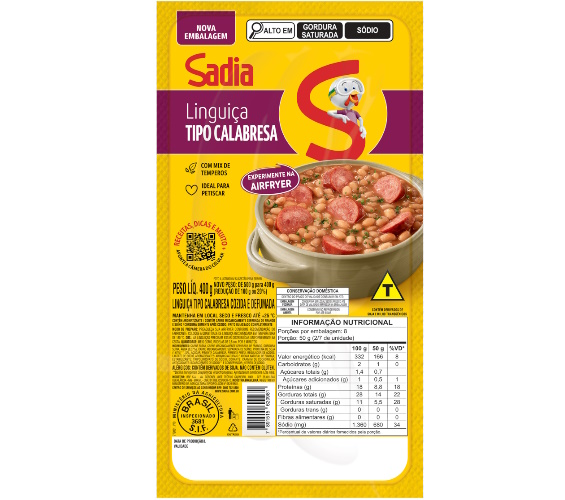 Linguiça Calabresa Sadia 400g