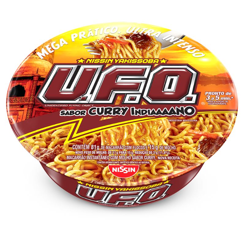 Macarrão Instantâneo Yakissoba Curry Indiano 96g