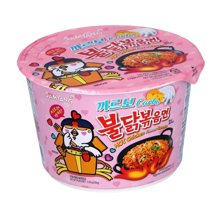 Macarrão Instantâneo sabor Frango Picante Carbonara Samyang 130g
