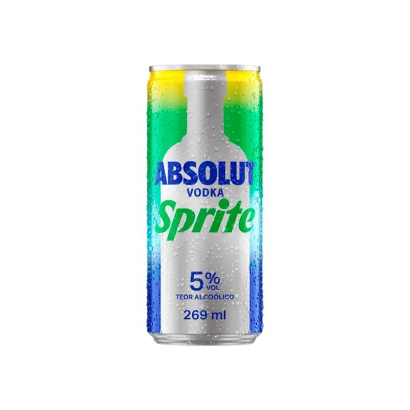 VODKA ABSOLUT SPRITE SLEEK LT