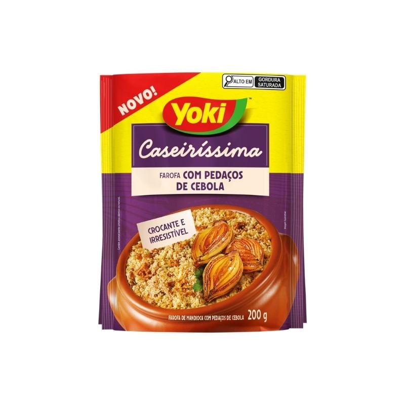 Farofa Yoki Mandioca Caseirissima Cebola 200g