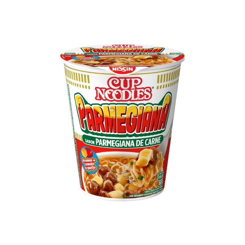 Macarrão Instantâneo Cup Noodles Parmegiana de Carne 68g
