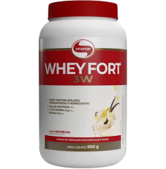 Suplemento Alimentar Vitafor Whey Forte 3w Bau 900g