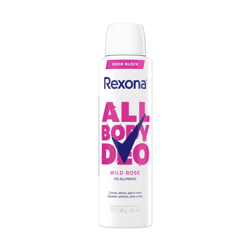 DESODORANTE AEROSOL REXONA ALL BODY DEO WILD ROSE