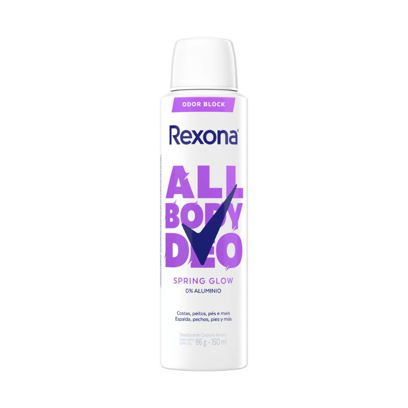 DESODORANTE AEROSOL REXONA ALL BODY DEO SPRING GLOW