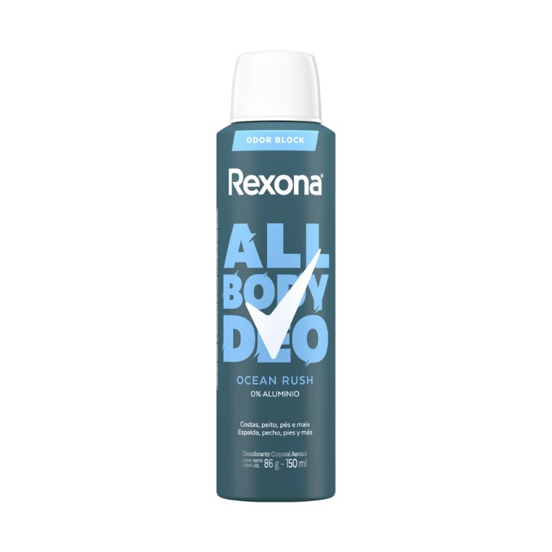 DESODORANTE AEROSOL REXONA ALL BODY DEO OCEAN RUSH