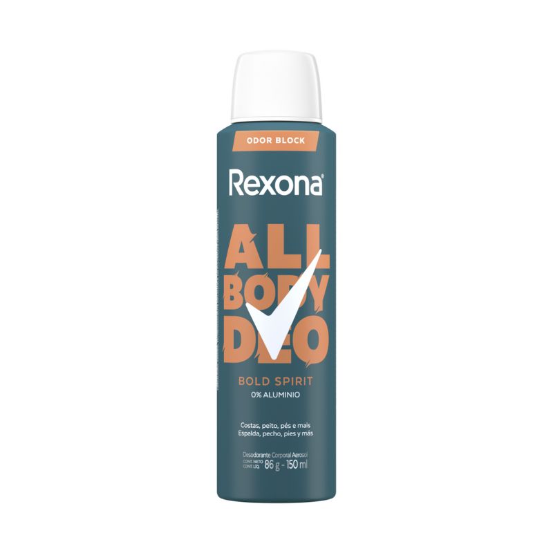 DESODORANTE AEROSOL REXONA ALL BODY DEO BOLD SPIRIT